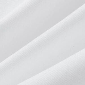 Close-up of a plain white oversized t-shirt fabric