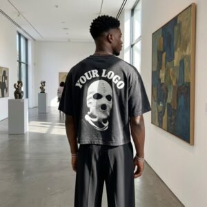 Custom Oversized Boxy DTG Print T-Shirt - VWT-214 - Style BAC162