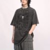 Custom Acid-Wash Oversized Embroidered T-Shirt - Style 3E6660 - product detail view 2