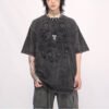 Custom Acid-Wash Oversized Embroidered T-Shirt - Style 3E6660 - product detail view 4