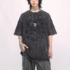Custom Acid-Wash Oversized Embroidered T-Shirt - Style 3E6660 - product detail view 5