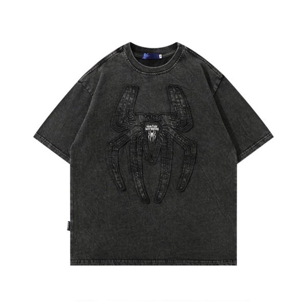 Custom Acid-Wash Oversized Embroidered T-Shirt - Style 3E6660 - product detail view 6