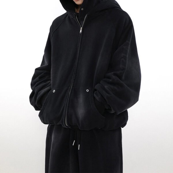 Custom Oversized Hooded Embroidered Jacket | VW-26F967 - Style 26F967 - product detail view 4 Custom Oversized Hooded Embroidered Jacket | VW-26F967 - Style 26F967 - product detail view 4
