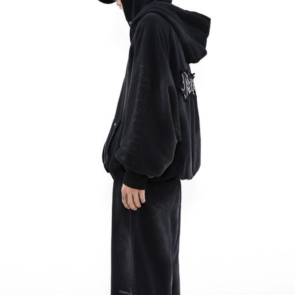 Custom Oversized Hooded Embroidered Jacket | VW-26F967 - Style 26F967 - product detail view 5 Custom Oversized Hooded Embroidered Jacket | VW-26F967 - Style 26F967 - product detail view 5