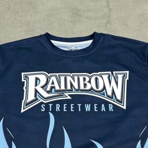 Custom Oversized Flame Graphic Streetwear Tee | VW-9283837546e5c25a - Style 928383
