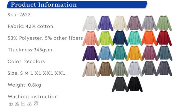 Custom Oversized Fleece Pullover Hoodie, - Style A31DB1 - product detail view 3