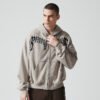Custom Oversized Gothic Print Full-Zip Hoodie - Style 56C18E - product detail view 5 Custom Oversized Gothic Print Full-Zip Hoodie - Style 56C18E - product detail view 5