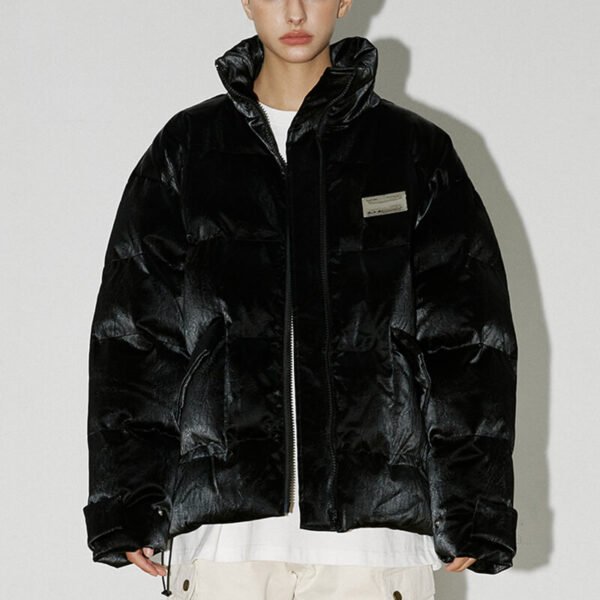 Custom Oversized Glossy Puffer Jacket - Style 8CA091 Custom Oversized Glossy Puffer Jacket - Style 8CA091