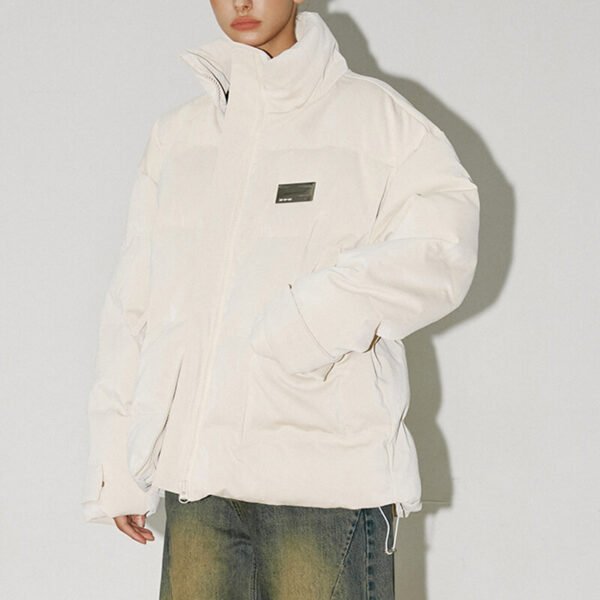 Custom Oversized Glossy Puffer Jacket - Style 8CA091 - product detail view 10 Custom Oversized Glossy Puffer Jacket - Style 8CA091 - product detail view 10