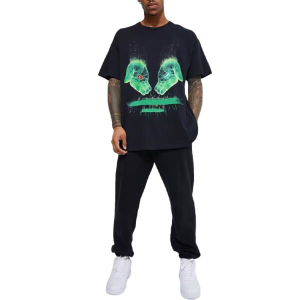 Custom Oversized Graphic Crew Neck T-Shirt - Style 3B0DB5 - product detail view 3 Custom Oversized Graphic Crew Neck T-Shirt - Style 3B0DB5 - product detail view 3