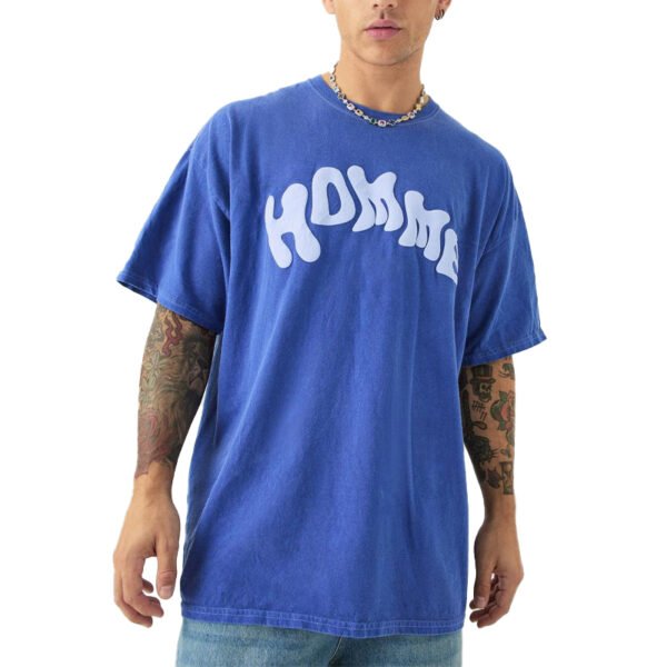Custom Oversized Graphic Crewneck T-Shirt - Style 3811FB - product detail view 5 Custom Oversized Graphic Crewneck T-Shirt - Style 3811FB - product detail view 5