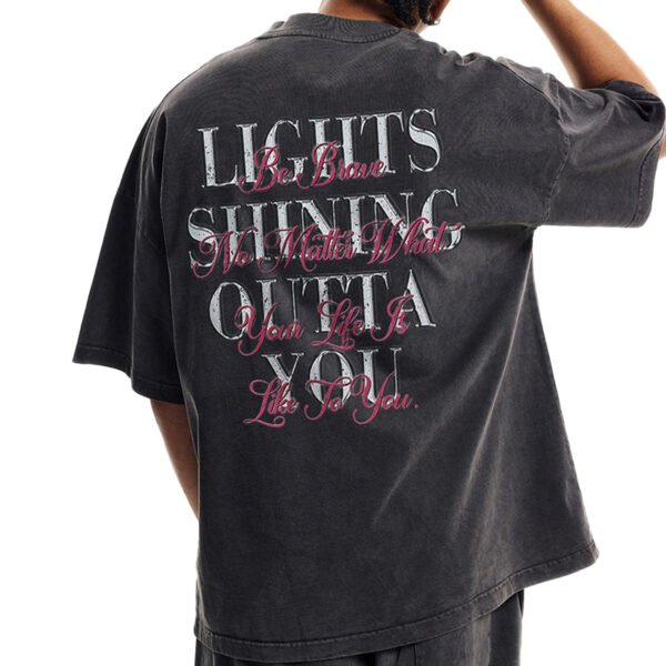 Custom Oversized Tooth Graphic Digital-Print T-Shirt - Style 2B1C1B - product detail view 2