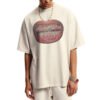 Custom Oversized Tooth Graphic Digital-Print T-Shirt - Style 2B1C1B - product detail view 3