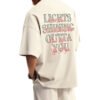 Custom Oversized Tooth Graphic Digital-Print T-Shirt - Style 2B1C1B - product detail view 4