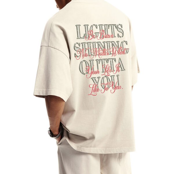 Custom Oversized Tooth Graphic Digital-Print T-Shirt - Style 2B1C1B - product detail view 4