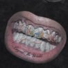 Custom Oversized Tooth Graphic Digital-Print T-Shirt - Style 2B1C1B - product detail view 6