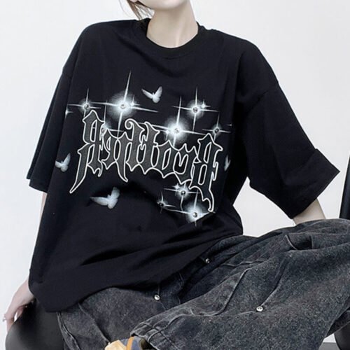 Custom 230 GSM Oversized Graphic Streetwear T-Shirt | - Style E6B429