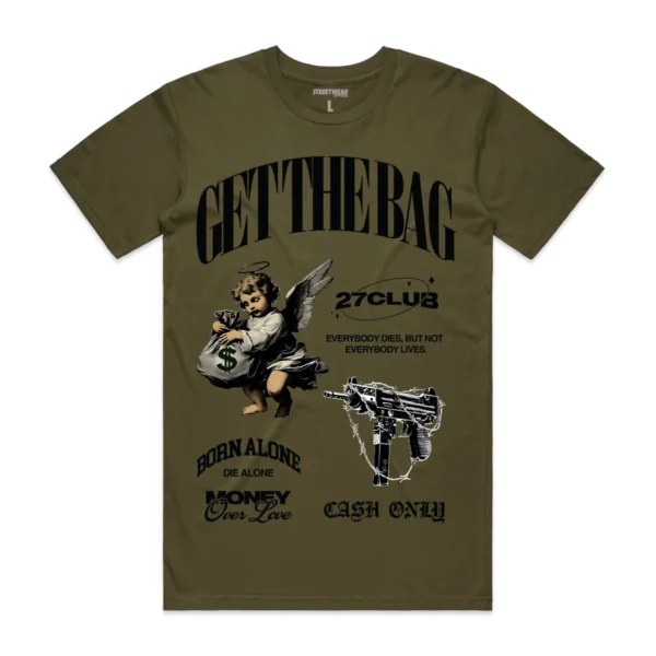 Custom Oversized Graphic Streetwear Tee - Style 1B1A45 - product detail view 3