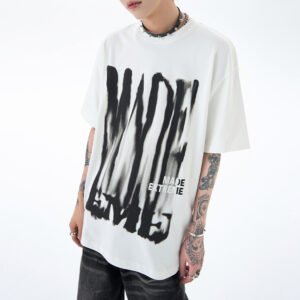 Custom Oversized Graphic Crewneck T-Shirt - Style EC06CF