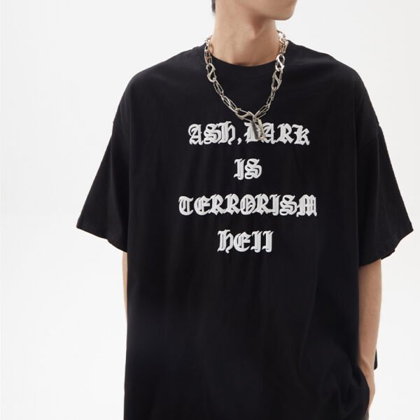 Custom Oversized Graphic Crewneck T-Shirt - Style EC06CF - product detail view 5