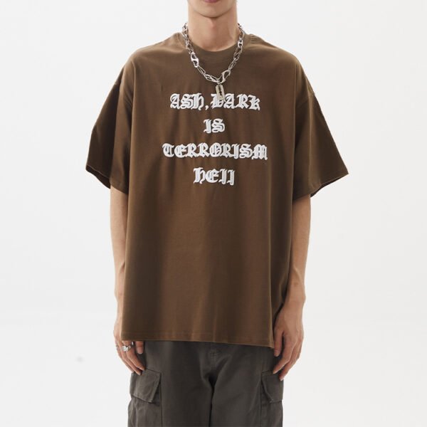 Custom Oversized Graphic Crewneck T-Shirt - Style EC06CF - product detail view 6