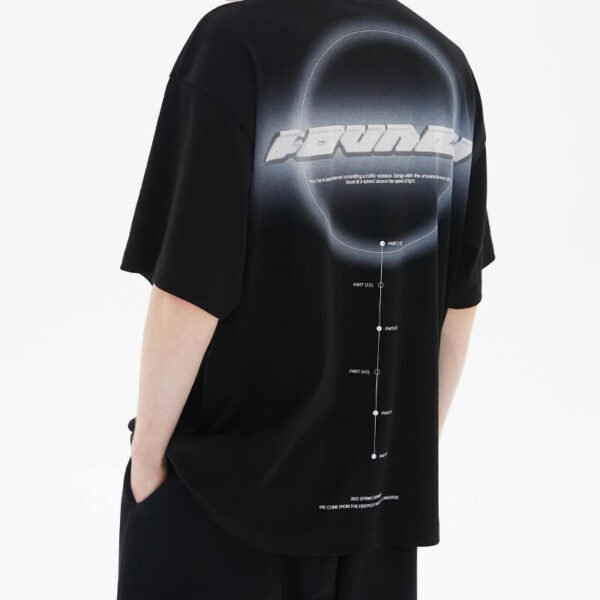 Custom Oversized Graphic Back T-Shirt - Style 6B5BB9 - product detail view 4