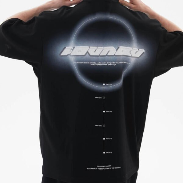 Custom Oversized Graphic Back T-Shirt - Style 6B5BB9 - product detail view 7