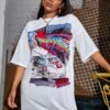 Custom Oversized Graphic Crew Neck T-Shirt - Style ABC6FA - product detail view 2 Custom Oversized Graphic Crew Neck T-Shirt - Style ABC6FA - product detail view 2