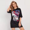 Custom Oversized Graphic Crew Neck T-Shirt - Style ABC6FA - product detail view 3 Custom Oversized Graphic Crew Neck T-Shirt - Style ABC6FA - product detail view 3