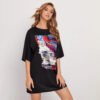 Custom Oversized Graphic Crew Neck T-Shirt - Style ABC6FA - product detail view 5 Custom Oversized Graphic Crew Neck T-Shirt - Style ABC6FA - product detail view 5