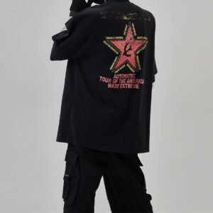 Custom Oversized Back-Graphic T-Shirt - Style A66FA1