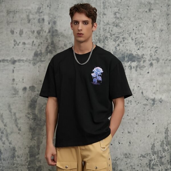 Custom Oversized Rose Graphic T-Shirt | VW-3F032742 - Style 3F0327 - product detail view 4 Custom Oversized Rose Graphic T-Shirt | VW-3F032742 - Style 3F0327 - product detail view 4