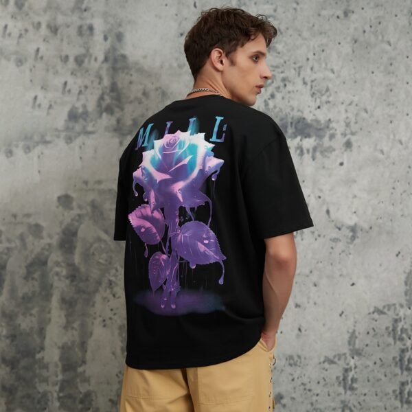 Custom Oversized Rose Graphic T-Shirt | VW-3F032742 - Style 3F0327 - product detail view 6 Custom Oversized Rose Graphic T-Shirt | VW-3F032742 - Style 3F0327 - product detail view 6