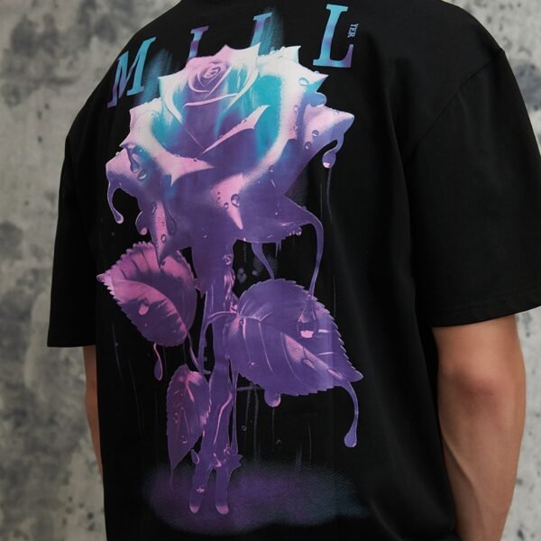 Custom Oversized Rose Graphic T-Shirt | VW-3F032742 - Style 3F0327 - product detail view 7 Custom Oversized Rose Graphic T-Shirt | VW-3F032742 - Style 3F0327 - product detail view 7