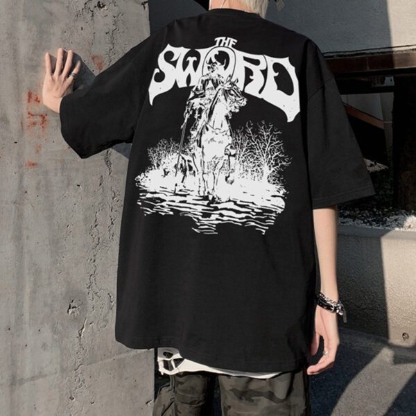 Custom Oversized Graphic T-Shirt with Graded Size Labels - Style 40EC8E - product detail view 3 Custom Oversized Graphic T-Shirt with Graded Size Labels - Style 40EC8E - product detail view 3