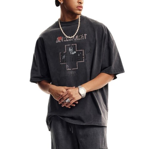 Custom Oversized Graphic Wash T-Shirt 8127375 - Style 4F14D1 Custom Oversized Graphic Wash T-Shirt 8127375 - Style 4F14D1