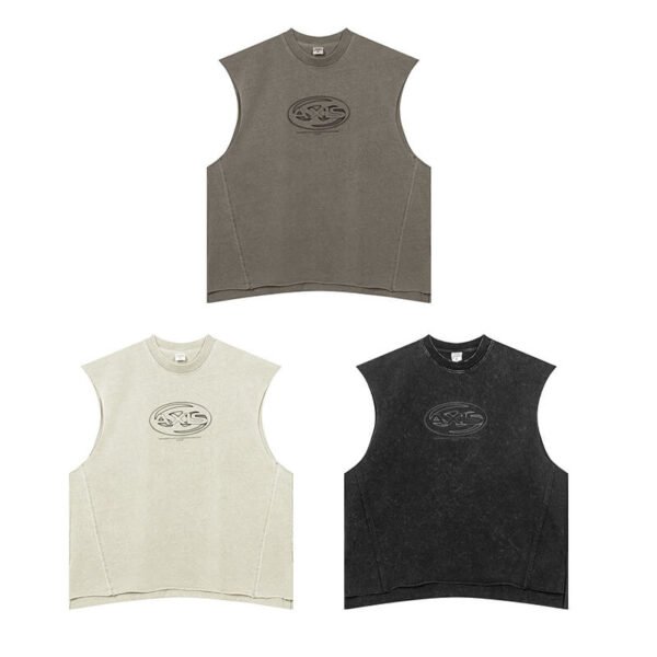 Custom Heavyweight Oversized Sleeveless Tank Top - Style EE9CCD - product detail view 11 Custom Heavyweight Oversized Sleeveless Tank Top - Style EE9CCD - product detail view 11