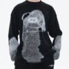 Custom Oversized Long-Sleeve Graphic T-Shirt - Style 40853A - product detail view 4