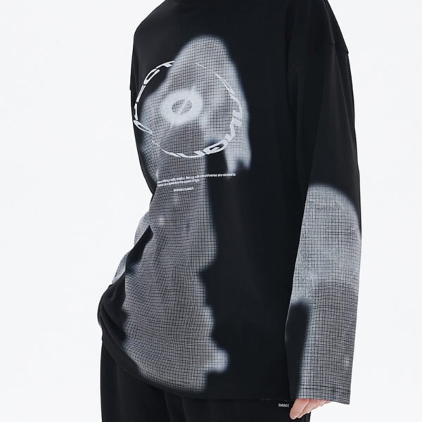 Custom Oversized Long-Sleeve Graphic T-Shirt - Style 40853A - product detail view 5