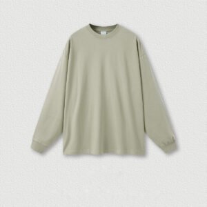 Earth tone oversized long sleeve sweatshirt with crew neck