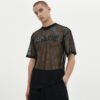 Custom Oversized Mesh Applique Letter T-Shirt - VW-C0EB - Style C0EB7F - product detail view 4 Custom Oversized Mesh Applique Letter T-Shirt - VW-C0EB - Style C0EB7F - product detail view 4