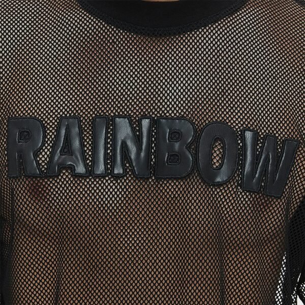 Custom Oversized Mesh Applique Letter T-Shirt - VW-C0EB - Style C0EB7F - product detail view 9 Custom Oversized Mesh Applique Letter T-Shirt - VW-C0EB - Style C0EB7F - product detail view 9