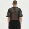 Custom Oversized Mesh Applique T-Shirt - Style E4922F - product detail view 5 Custom Oversized Mesh Applique T-Shirt - Style E4922F - product detail view 5