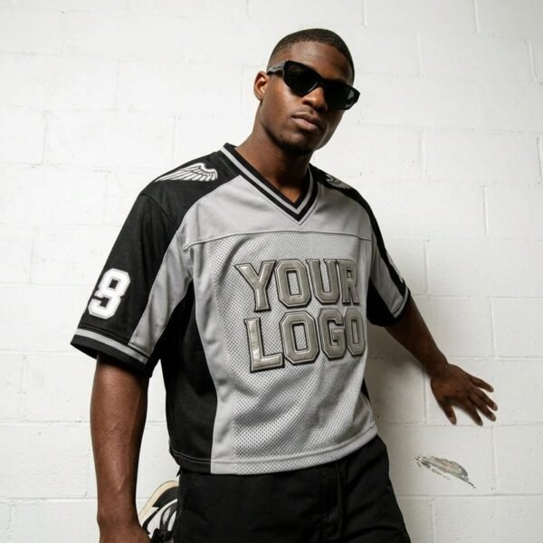 Custom Oversized Mesh Panel Jersey T-Shirt - Style EA9F4E Custom Oversized Mesh Panel Jersey T-Shirt - Style EA9F4E