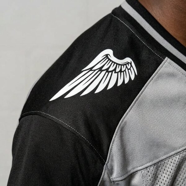 Custom Oversized Mesh Panel Jersey T-Shirt - Style EA9F4E - product detail view 2 Custom Oversized Mesh Panel Jersey T-Shirt - Style EA9F4E - product detail view 2