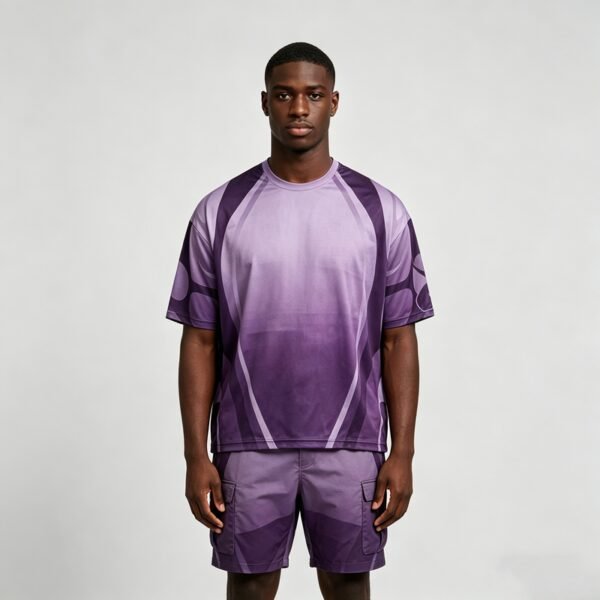 Custom Gradient Oversized Mobility Jersey - Style ED6F88 - product detail view 3