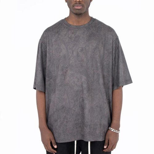 Custom Oversized Paisley Finish T-Shirt - Style 6F9049 Custom Oversized Paisley Finish T-Shirt - Style 6F9049