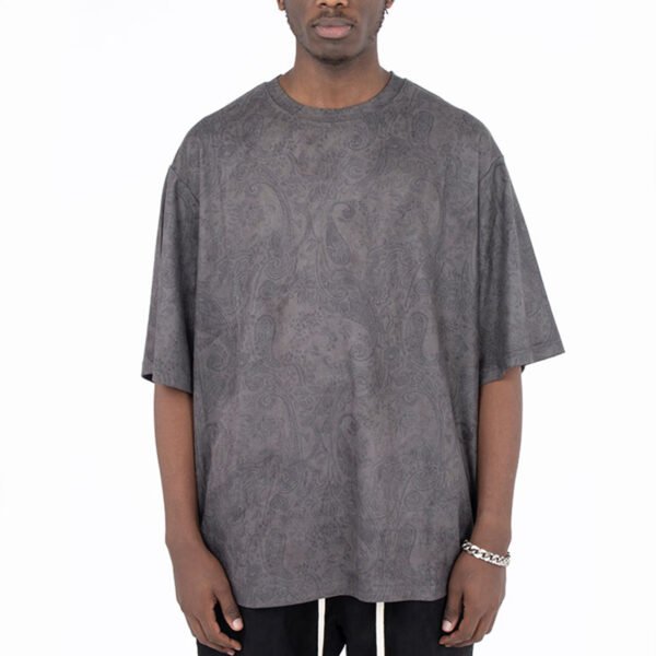 Custom Oversized Paisley Finish T-Shirt - Style 6F9049 Custom Oversized Paisley Finish T-Shirt - Style 6F9049