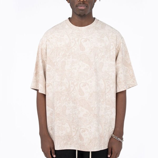 Custom Oversized Paisley Finish T-Shirt - Style 6F9049 - product detail view 4 Custom Oversized Paisley Finish T-Shirt - Style 6F9049 - product detail view 4