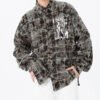 Custom Oversized Plaid Graphic Patch Shirt - Style A0FC14 - product detail view 2